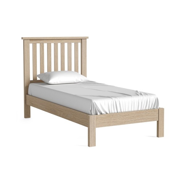 Turnberry 3ft Slatted Low Foot End Bedframe - Oak
