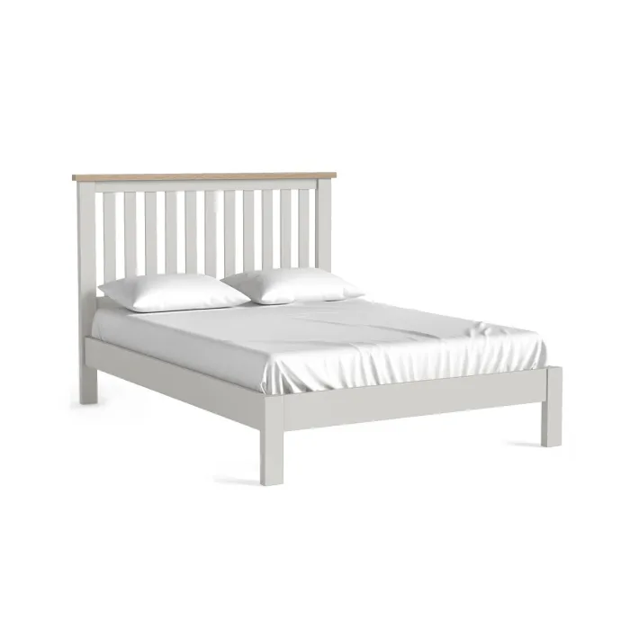 Turnberry 4ft6 Slatted Low Foot End Bedframe - Grey