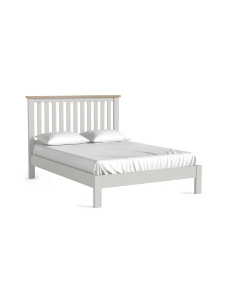 Turnberry 4ft6 Slatted Low Foot End Bedframe - Grey