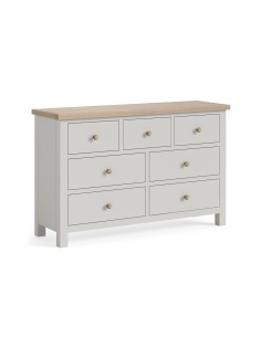 Turnberry 3 Over 4 Drawer Chest - Grey
