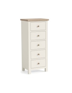 Turnberry 5 Drawer Tall Chest - Coconut