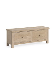 Turnberry Large 2 Drawer Bench - Oak 2