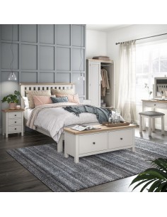 Turnberry Large 2 Drawer Bench - Coconut