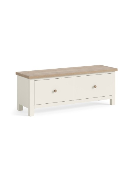 Turnberry Large 2 Drawer Bench - Coconut