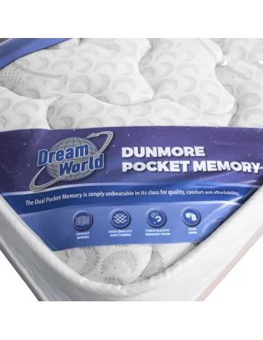 Dunmore Pocket Memory Dream World Mattress