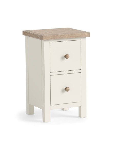 Turnberry Narrow Bedside Locker - Coconut