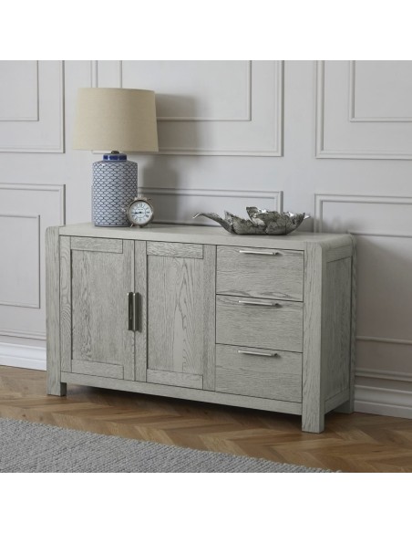 Tulip Large Sideboard  - Grey Stain Oak