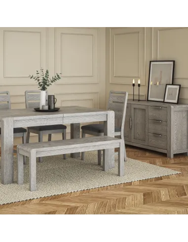 Tulip Large Sideboard  - Grey Stain Oak