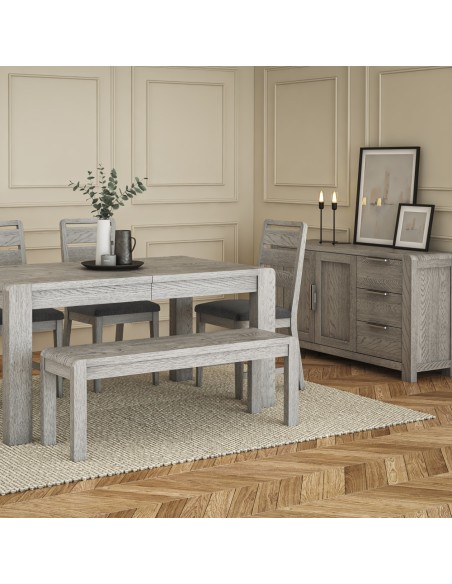 Tulip Large Sideboard  - Grey Stain Oak
