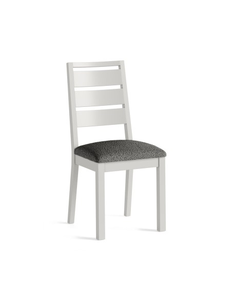 Turnberry Dining Chair - Grey with Grey Boucle Seat Pad