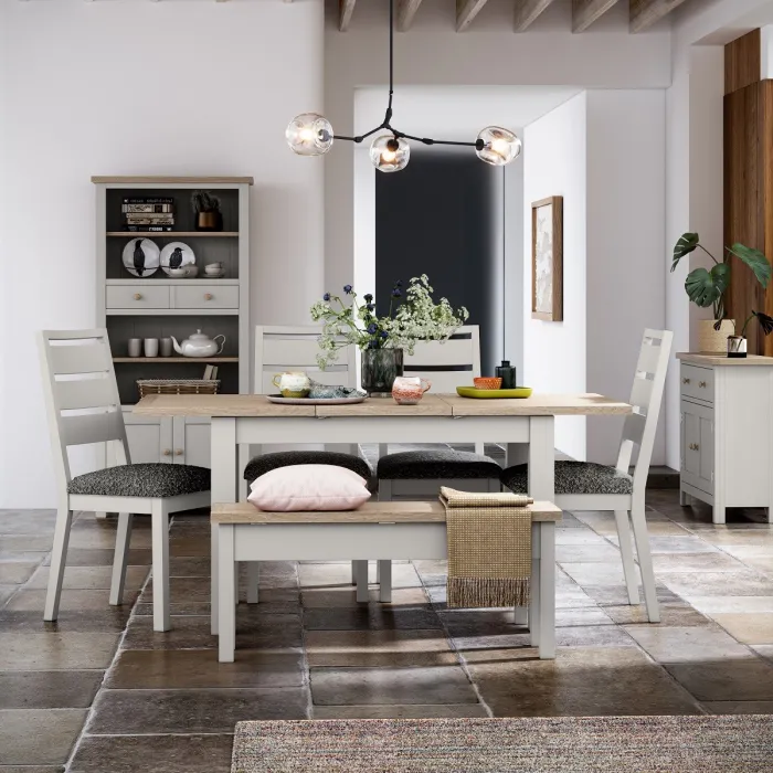 Turnberry Dining Chair - Grey with Grey Boucle Seat Pad