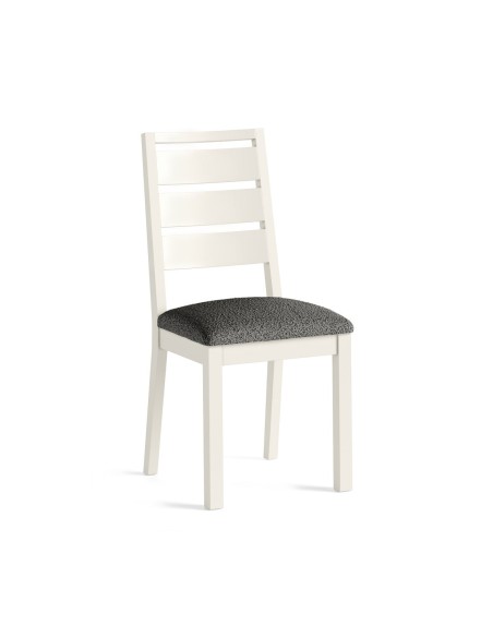 Turnberry Dining Chair - Coconut with Grey Boucle Seat Pad