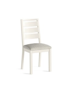 Turnberry Dining Chair  Coconut with White Boucle Seat Pad
