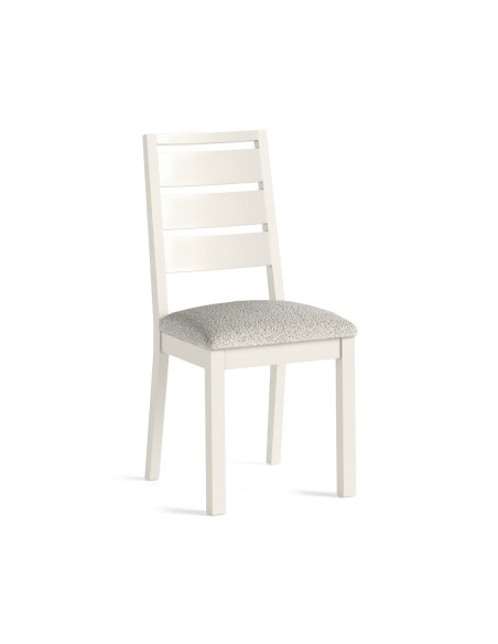 Turnberry Dining Chair  Coconut with White Boucle Seat Pad