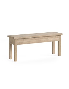 Turnberry Shallow Storage Bench - Oak