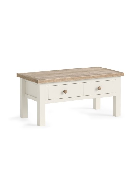 Turnberry Coffee Table With Drawer - Coconut