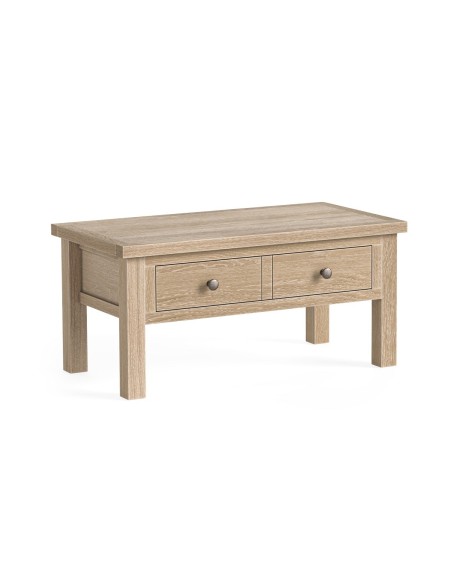 Turnberry Coffee Table With Drawer - Oak