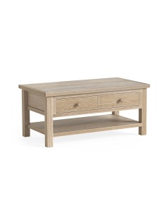 Turnberry Coffee Table With Shelf - Oak