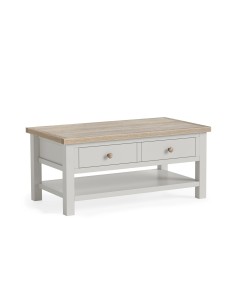 Turnberry Coffee Table With Shelf - Grey