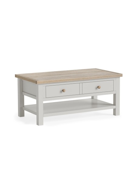 Turnberry Coffee Table With Shelf - Grey