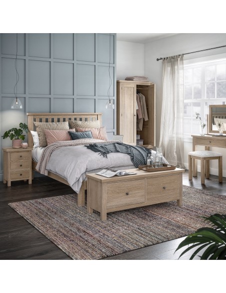 Turnberry Single Drawer Desk - Oak