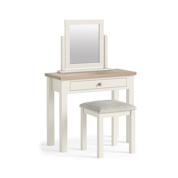 Turnberry Single Drawer Desk - Coconut