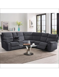 Avenue Power Corner Sofa - Grey