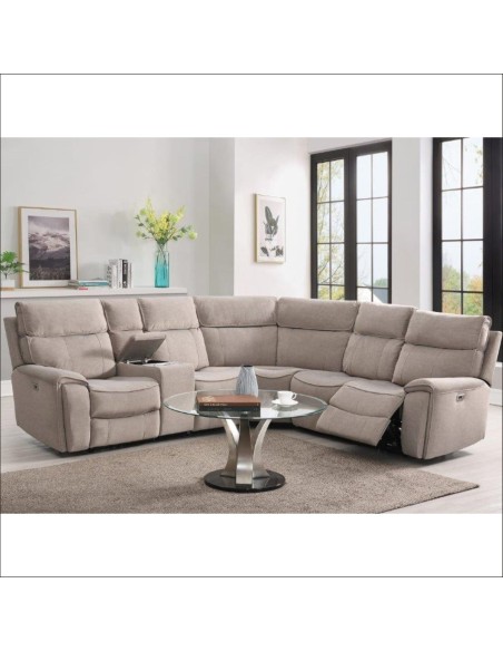 Avenue Power Corner Sofa - Beige