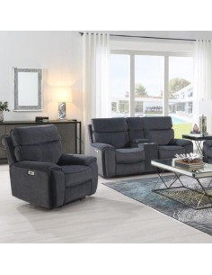Avenue Electric Recliner Armchair - Grey 2