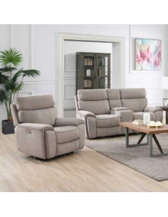 Avenue Electric Recliner Armchair - Beige 2