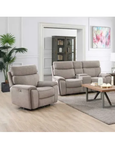 Avenue Electric Recliner Armchair - Beige