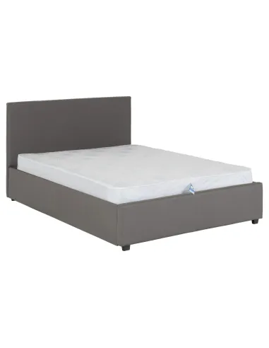 Prado 5ft Plus Storage Bedframe - Grey Faux Leather