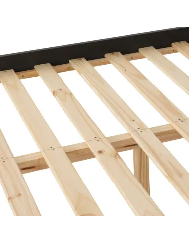 Monaco 4FT6 Low End Bed - Grey/Oak Effect