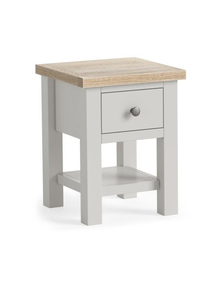 Turnberry Lamp Table With Shelf - Grey