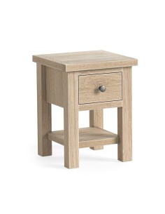 Turnberry Lamp Table With Shelf - Oak