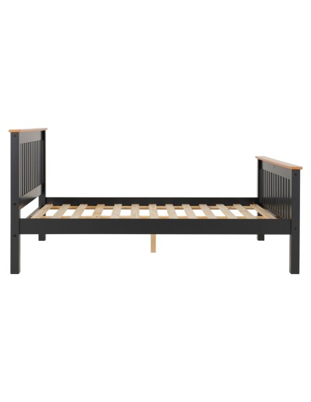 Monaco 5FT High End Bed - Grey/Oak Effect