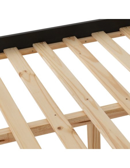 Monaco 5FT High End Bed - Grey/Oak Effect