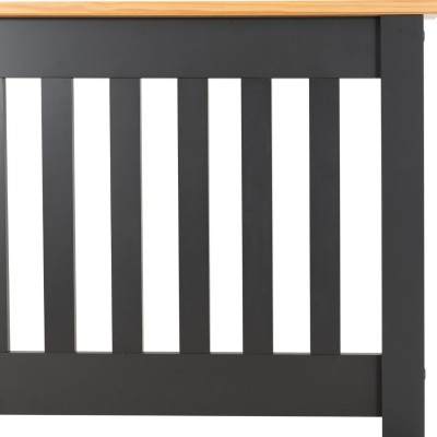 Monaco 4FT6 High End Bed - Grey/Oak Effect