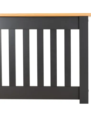 Monaco 4FT6 High End Bed - Grey/Oak Effect