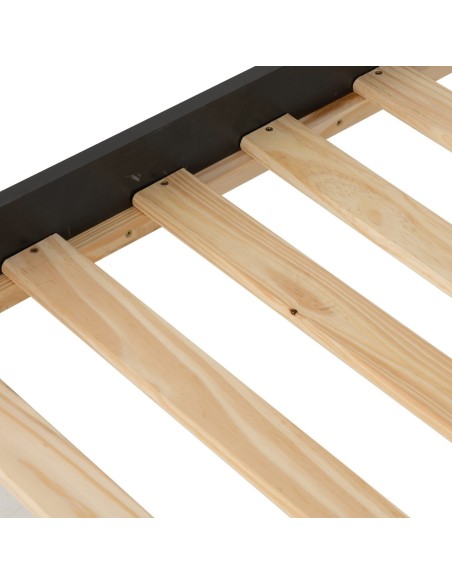 Monaco 3FT Low End Bed - Grey/Oak Effect