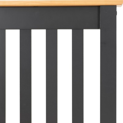 Monaco 3FT Low End Bed - Grey/Oak Effect