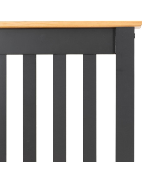 Monaco 3FT Low End Bed - Grey/Oak Effect