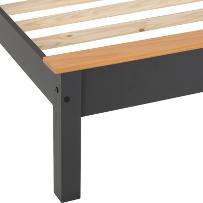 Monaco 3FT Low End Bed - Grey/Oak Effect
