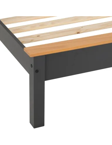 Monaco 3FT Low End Bed - Grey/Oak Effect