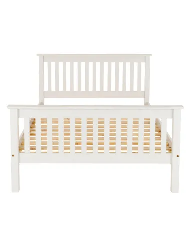 Monaco 5FT High End Bed - White