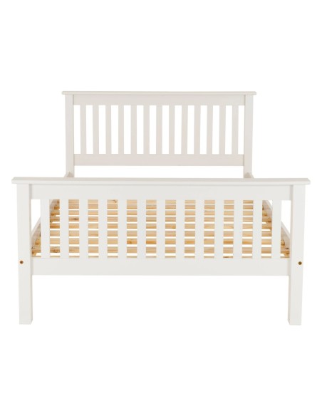 Monaco 5FT High End Bed - White