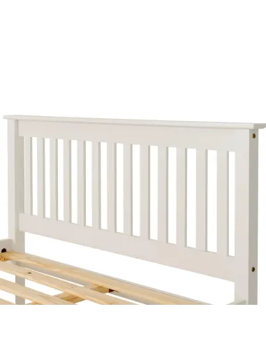 Monaco 5FT High End Bed - White