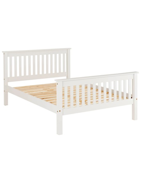 Monaco 5FT High End Bed - White