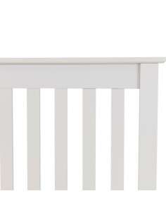 Monaco 4ft6 Low End Bed Set - White (Bed & Mattress) 2