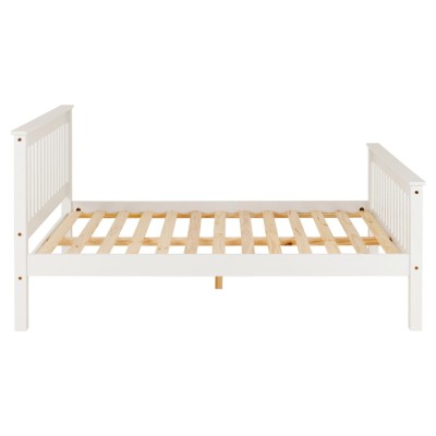 Monaco 4FT6 High End Bed - White